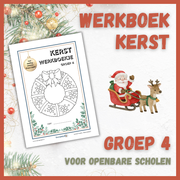 Werkboek kerst groep 4 (openbare scholen)