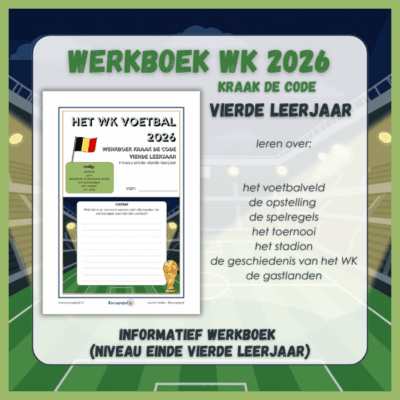 BE: Informatief werkboek kraak de code WK 2026 vierde leerjaar